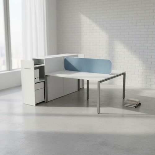 Evolution Dual-Desk with Tall-Boy Storage
