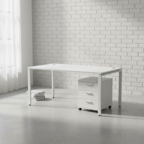 Evolution Desk with Mobile Desk Storage